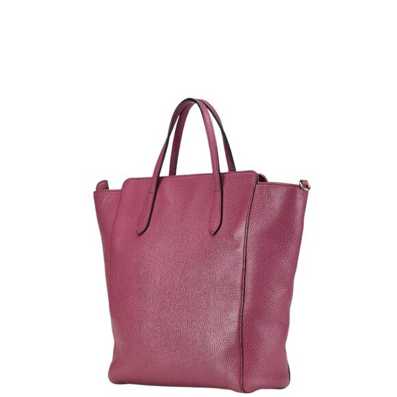 GUCCI Purple Leather Shoulder Bag - Picture 2 of 12